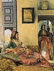 John Frederick Lewis Life in the Hareem, Cairo painting